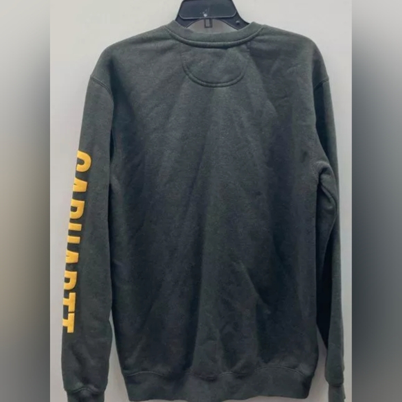 Carhartt Midweight Crewneck Logo Sleeve Graphic Sweatshirt Size M New MSRP $49.9 - Picture 3 of 5